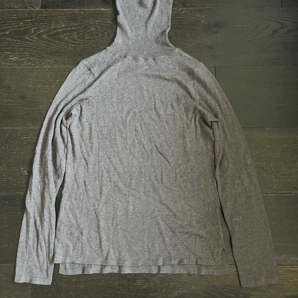 Brown Long Sleeve Turtleneck Top